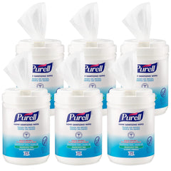 Purell 9031-06 Hand Sanitizing Wipes Alcohol Formula Fragrance Free 175 Count Pack of 6