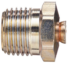 Alemite 47100 Pressure Relief Fitting Straight 45 - 80 psi Relief Pressure