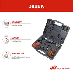 Ingersoll Rand 302BK Right Angle Air Die Grinder Kit 20000 RPM
