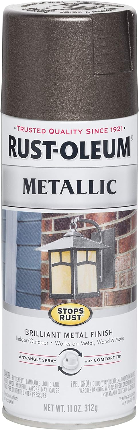 Rust-Oleum 7272830 Stops Rust Metallic Spray Paint 11 Ounce Dark Bronze