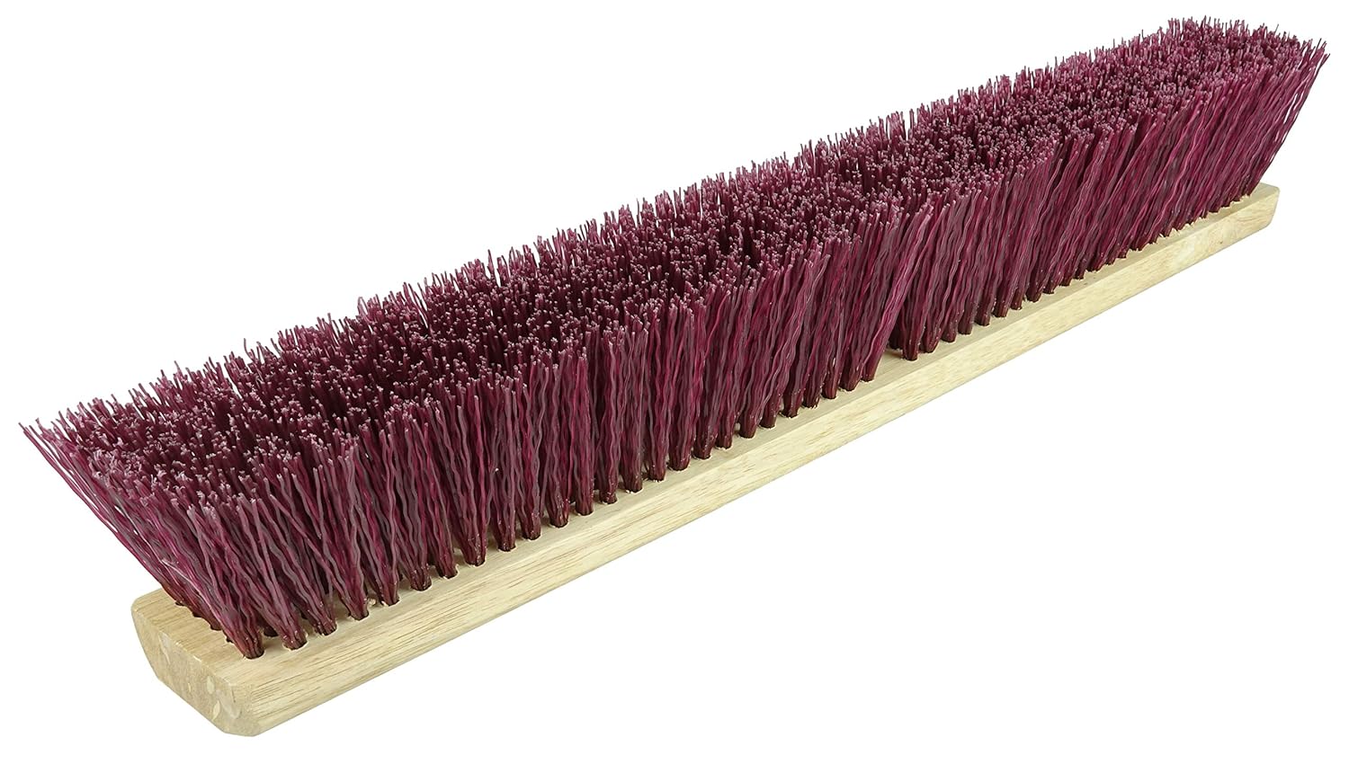 Weiler 42026 24 Block Size, Maroon Polypropylene Fill, Garage Brush With Wet Or Dry Sweeping