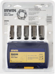 IRWIN 3094001 Bolt Extractor Set for Deep Well Bolts 5-Piece