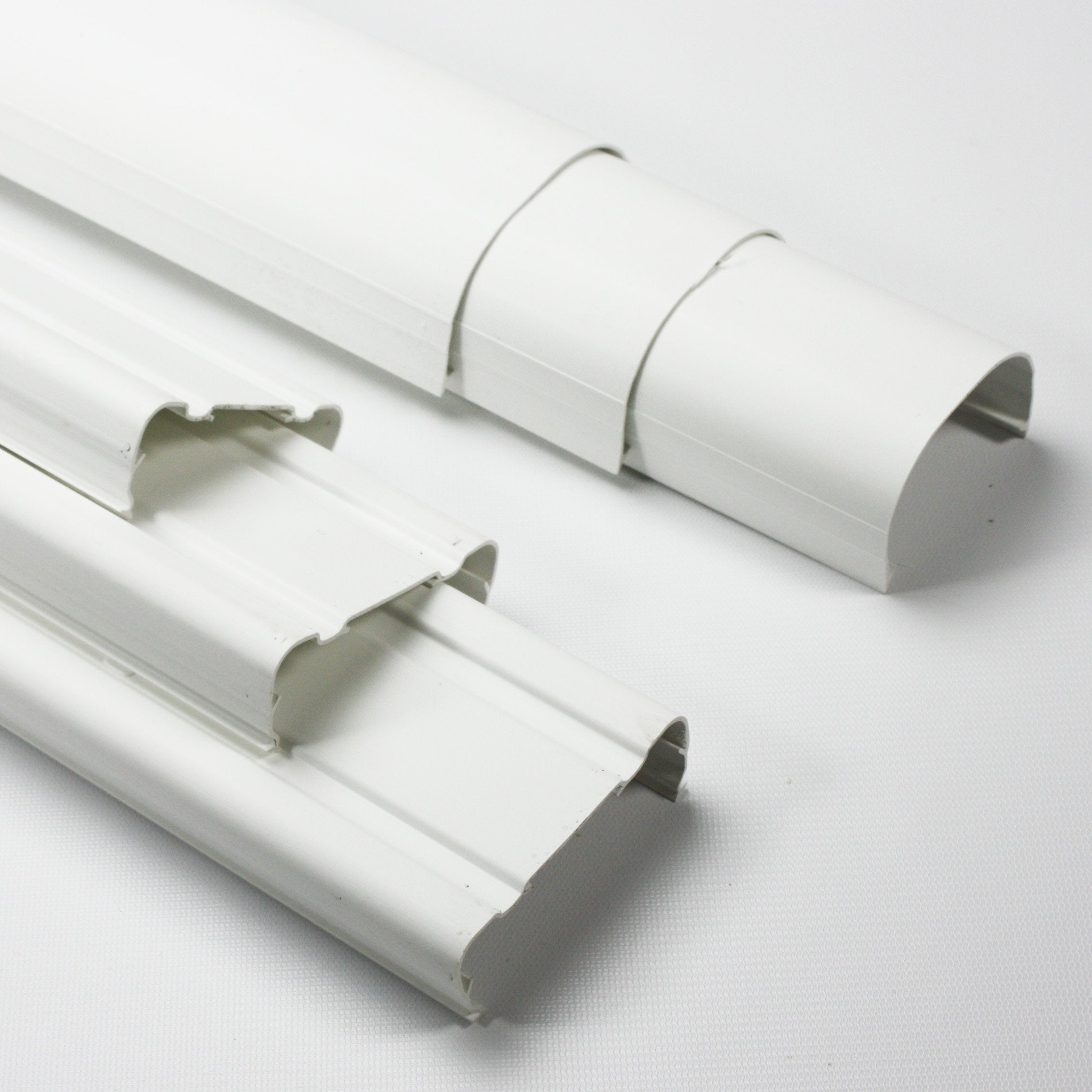 Rectorseal 84005 Fortress LDK-92-W White PVC Lineset Wall Duct Kit, 3.5 inch 12 ft