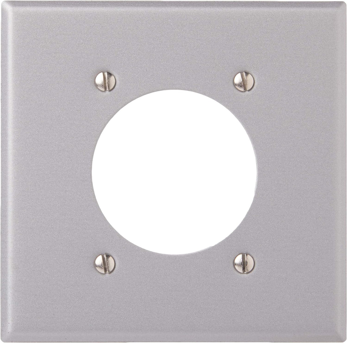 Leviton 4934 2-Gang Flush Mount 2.15 Inch Dia. Device Receptacle Wallplate Standard Size