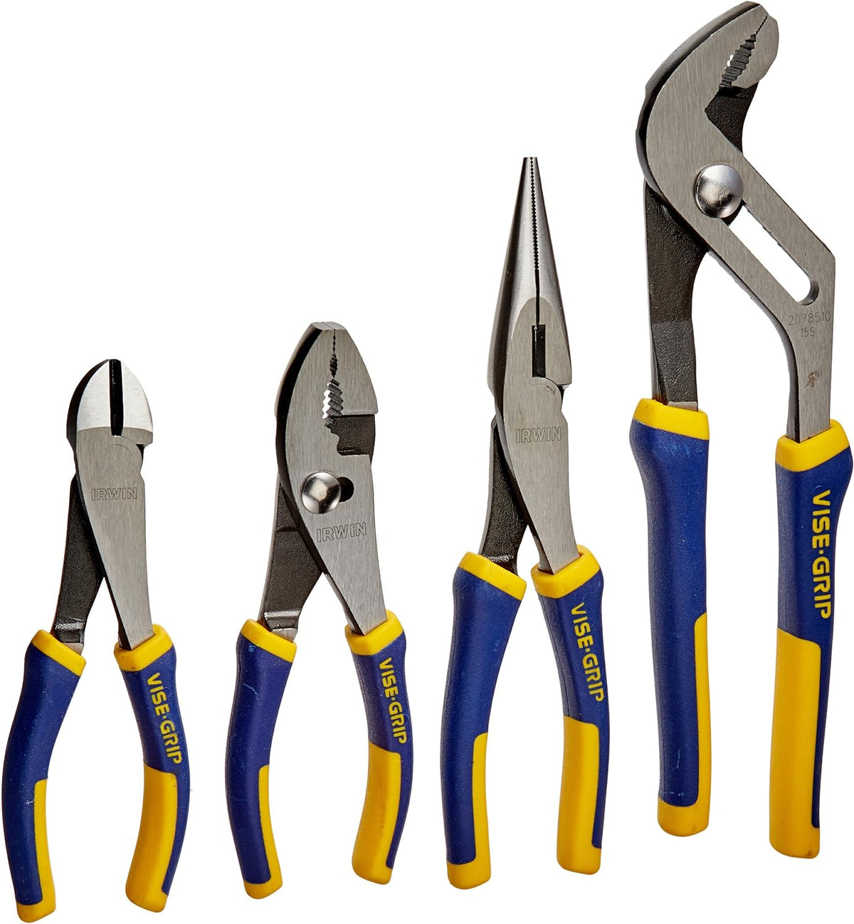 IRWIN 2078707 VISE-GRIP Pliers Set, 4-Piece, Blue