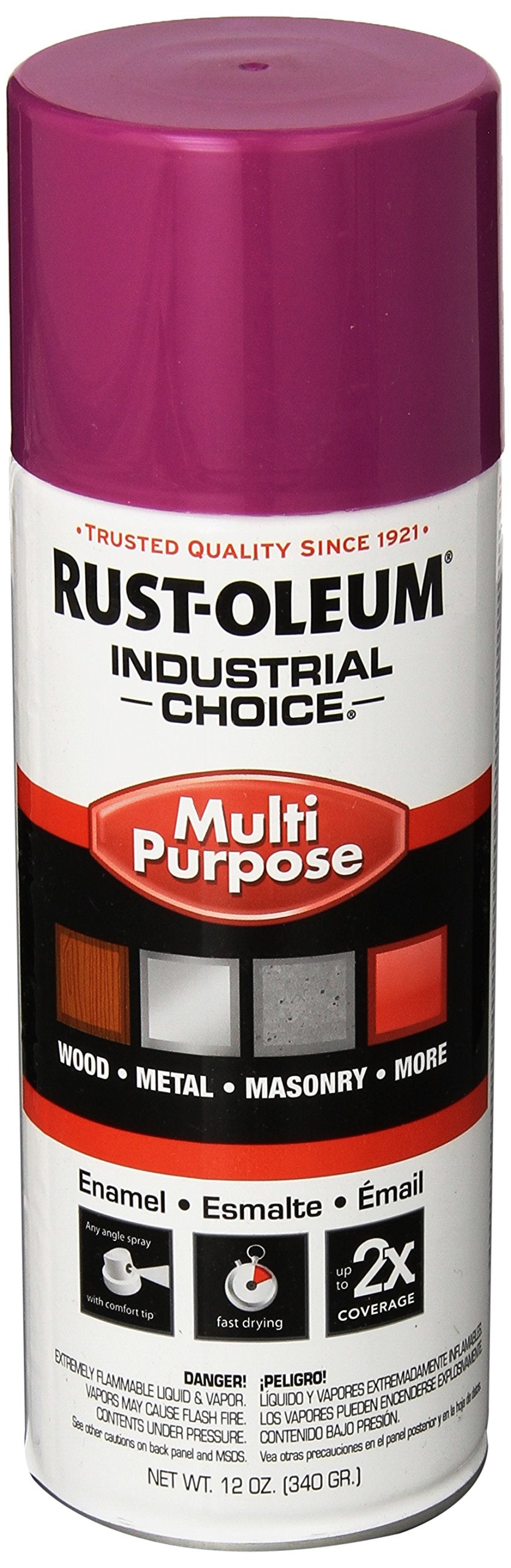 Rust-Oleum 1670830 Spray Paint OSHA Safety Purple 6 Pack