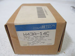 Johnson Controls W43A-14C Humidistat 120/208/240V SPDT 0 to 70% RH