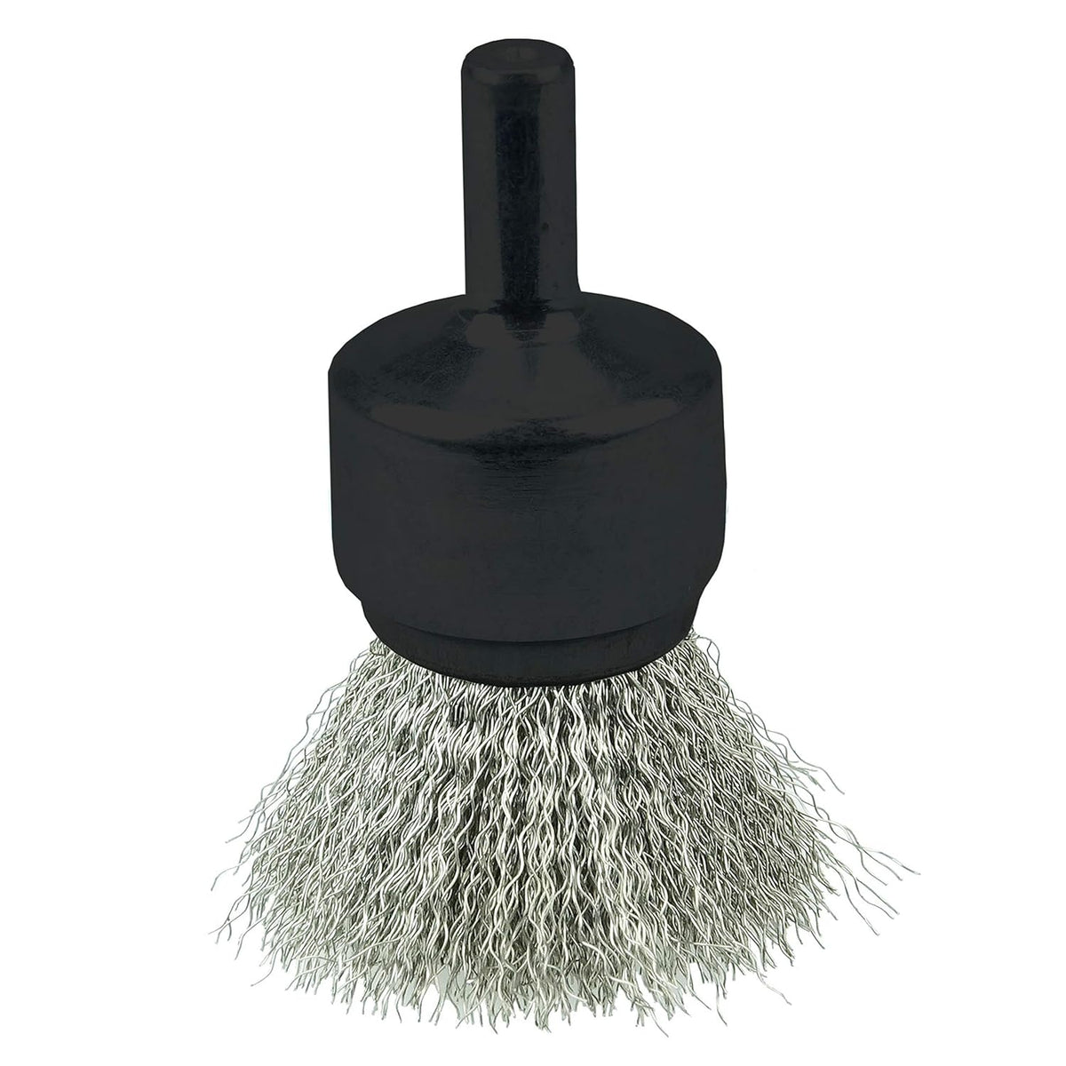 Weiler 10017 Crimped Wire End Brush Stainless Steel Fill 3/4 Diameter