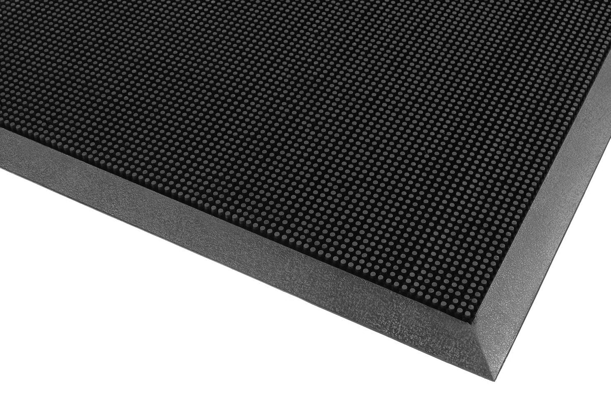 Notrax 345S3239BL Rubber Brush Entrance Mat 32 x 39 inches Black