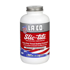 La-Co 42029 Slic-Tite Premium Thread Sealant PTFE -50 to 500 Degree F 1 Pt Brush-N-Cap Jar