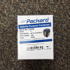 Packard C240B 2 Pole 40 Amps 120 Coil Voltage