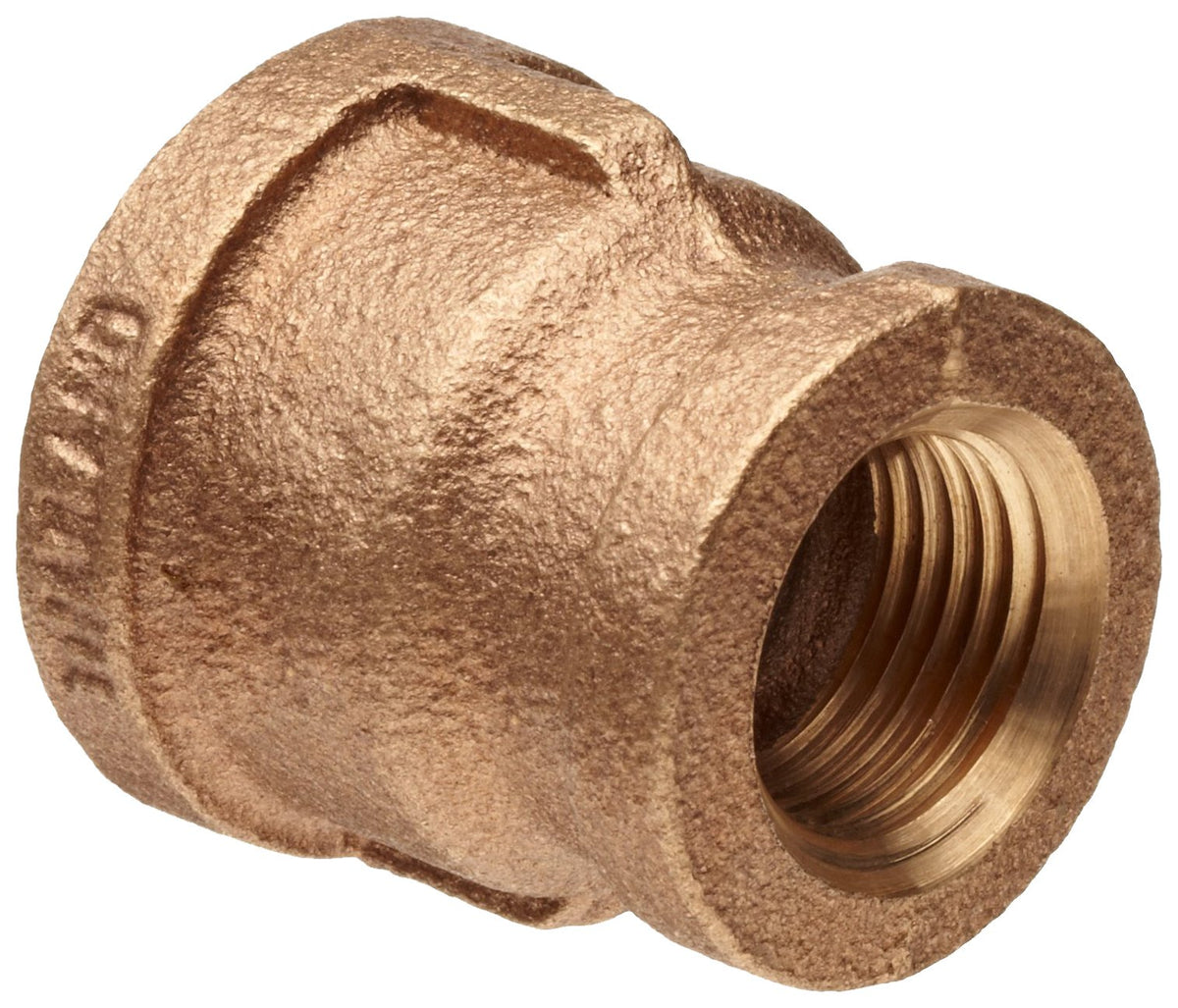 Merit Brass X112-1612 Brass Pipe Fitting Reducing Coupling 1 x 3/4 inch