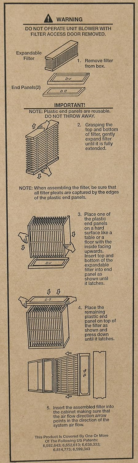 Carrier EXPXXFIL0020 EZFlexExpandableFilter 20X25