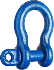 Campbell 5411805 Screw Pin Anchor Shackle 1-1/8 Inch Painted Blue Drop-Forged Carbon Steel