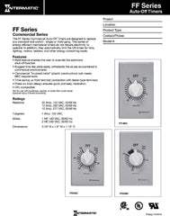 Intermatic FF315M 15 Minute SPDT Countdown Timer 125 to 277 VAC 60 Hz Single-Pole Double-Throw