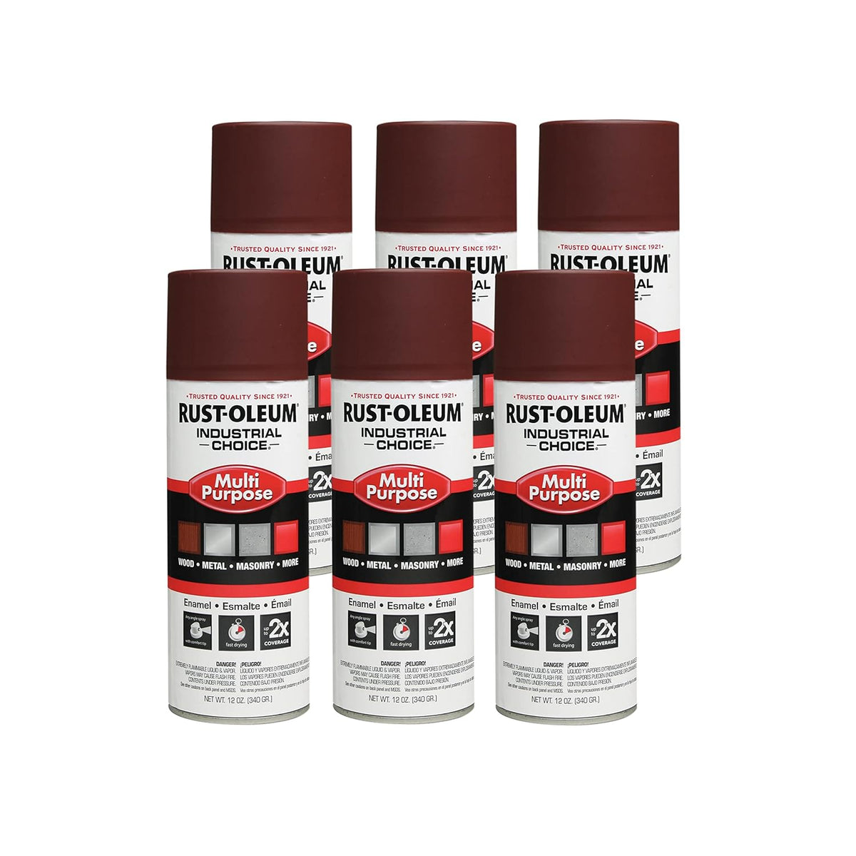 Rust-Oleum 1667830 Spray Primer 12 oz Pack of 6 Red