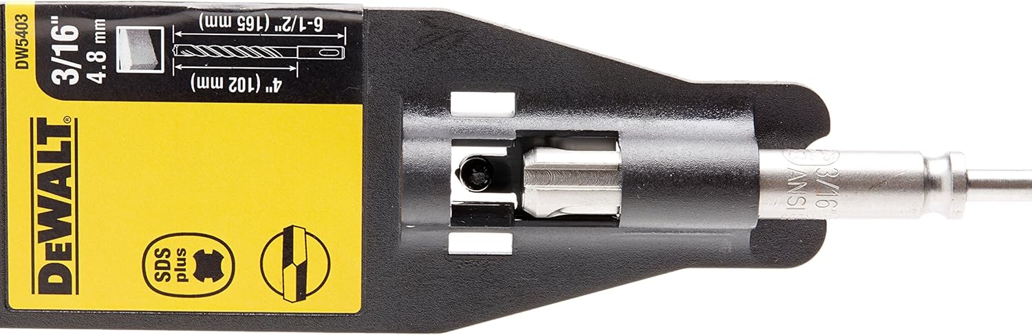 Dewalt DW5403 3/16-Inch by 4-1/2-Inch by 6-1/2-Inch Rock Carbide SDS Plus Hammer Bit