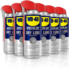 WD-40 Specialist 300059 Dry Lube with Smart Straw Sprays 2 Ways, 10 oz 6-Pack