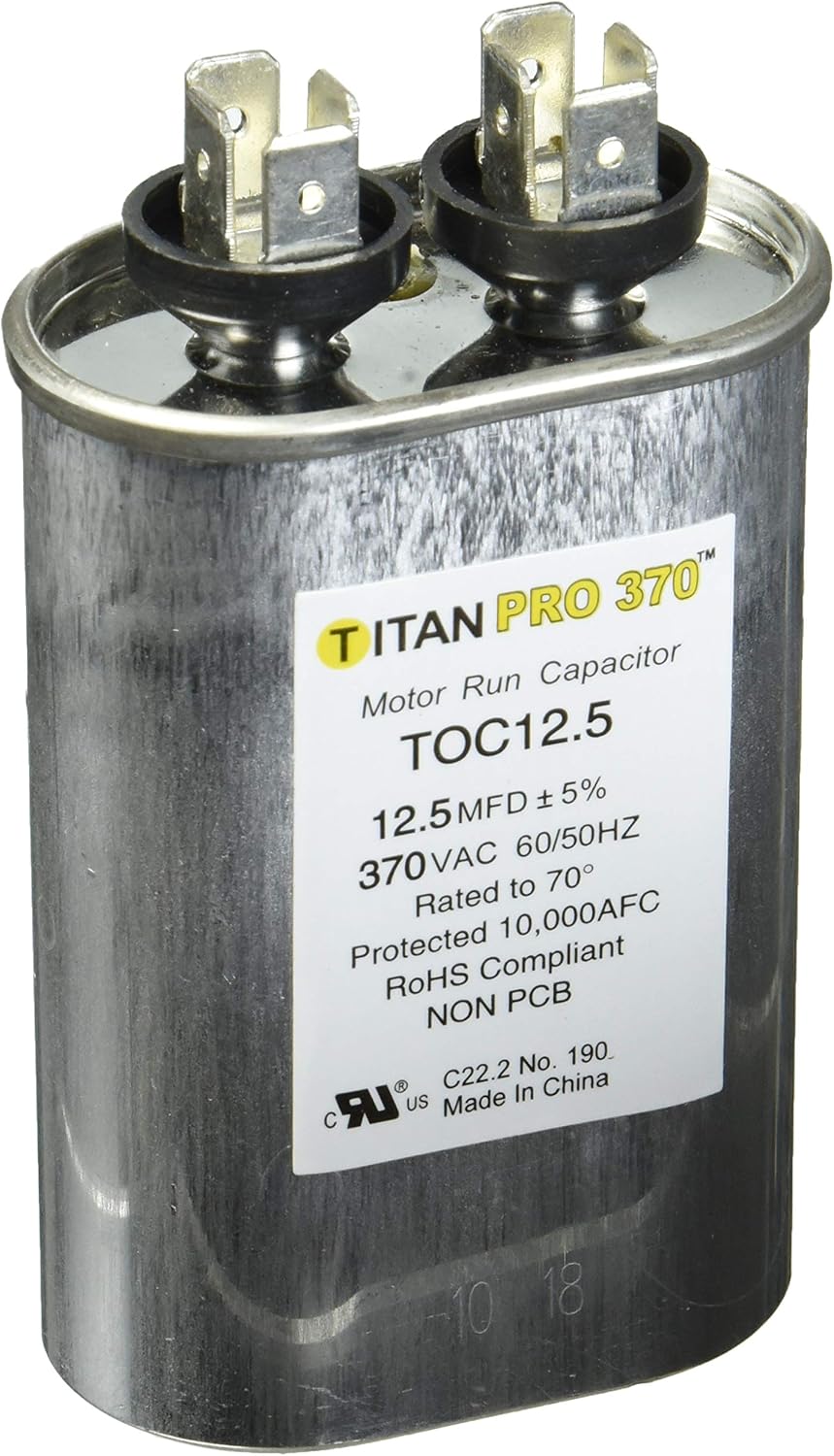 Packard TOC12.5 Run Capacitor Oval 12.5 MFD 370 VAC