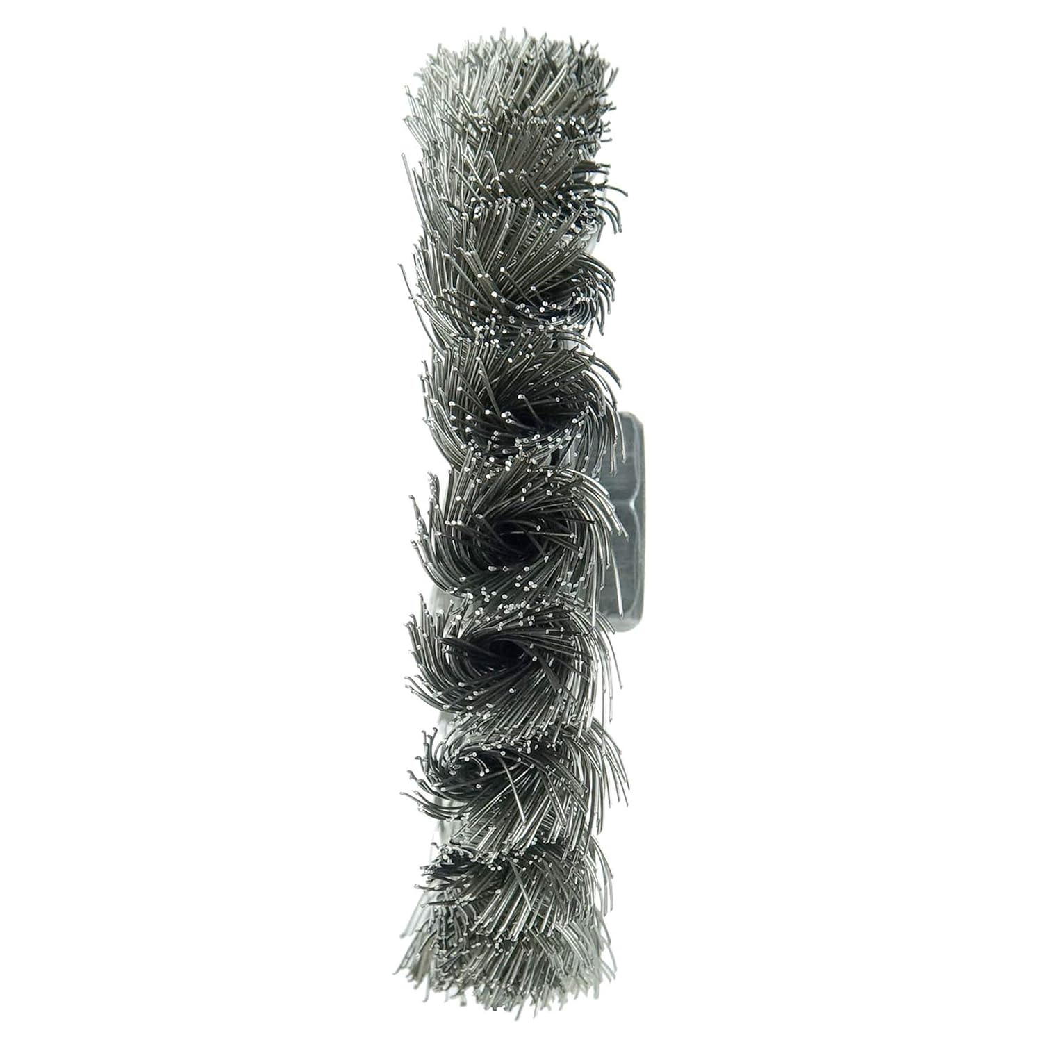 Weiler 13113 Dualife 5/8-11 Arbor 0.014 Wire Size 4 Diameter 1/2 Face Width 302 Stainless Steel Bristles