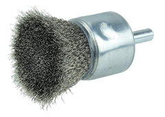 Weiler 11016 Coated Cup Crimped Wire End Brush 0.006 Stainless Steel