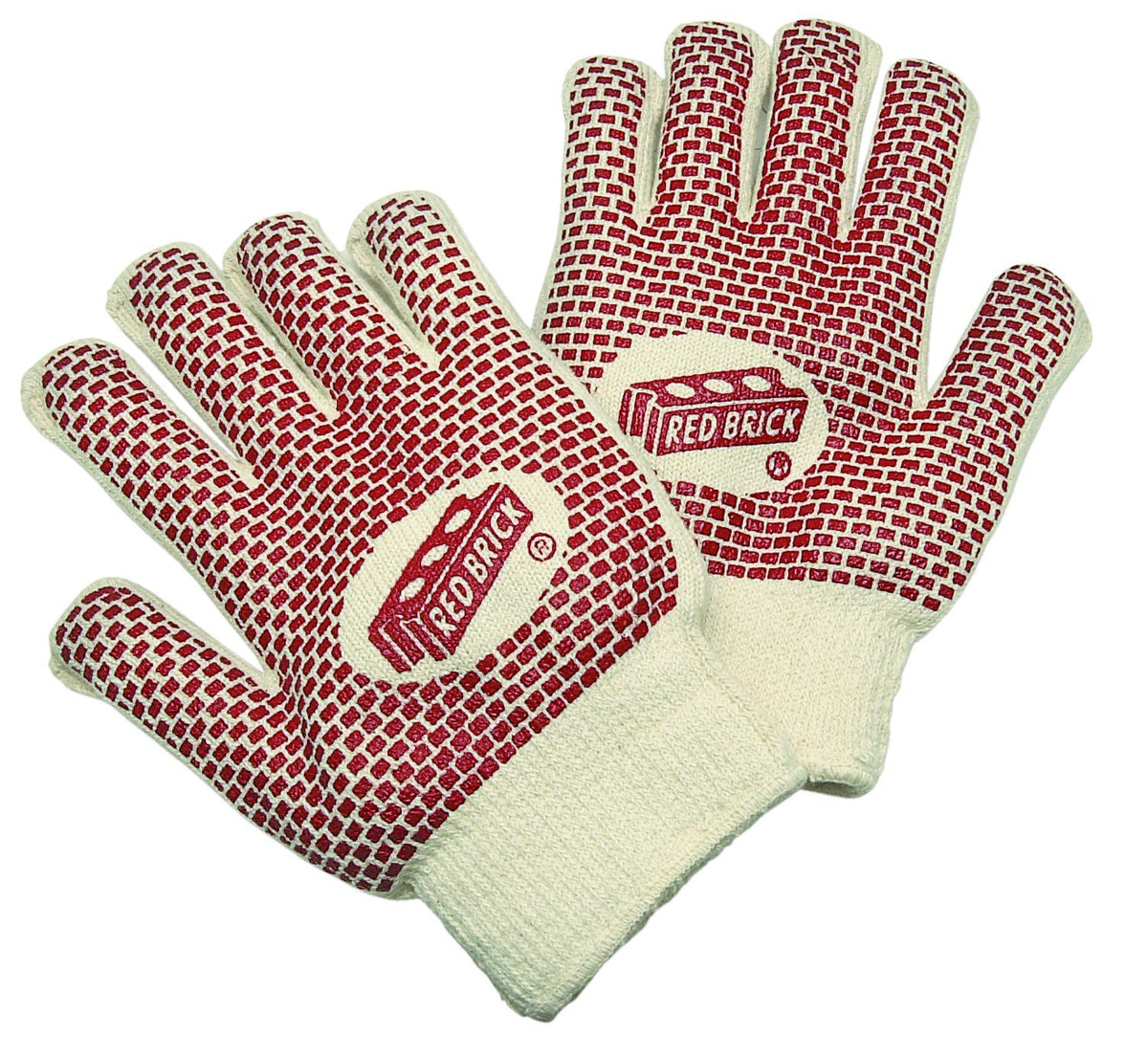 MCR Safety 9460K Red Brick Heavy Weight 2 Ply Loop Men's Gloves Large