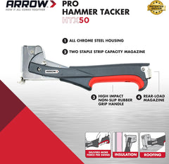 Arrow Fastener HTX50 Professional Heavy Duty Hammer Tacker