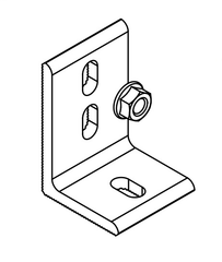 Unirac 304001C SolarMount L-Foot w/ T-Bolt, Clear Anodized Aluminum