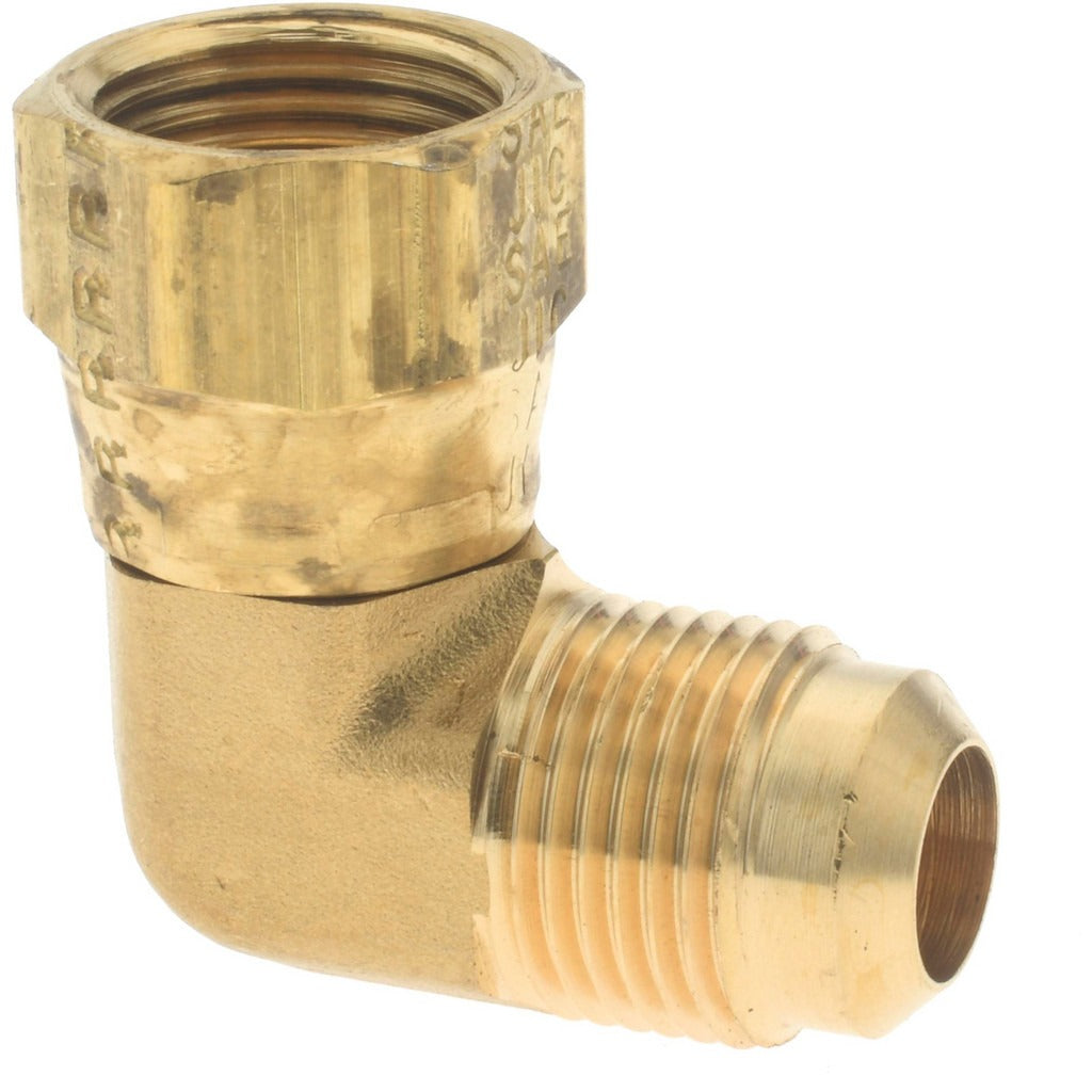 PARKER Parker 166FSV-8-8 Brass 90 Deg Swivel Nut Elbow 1/2 in