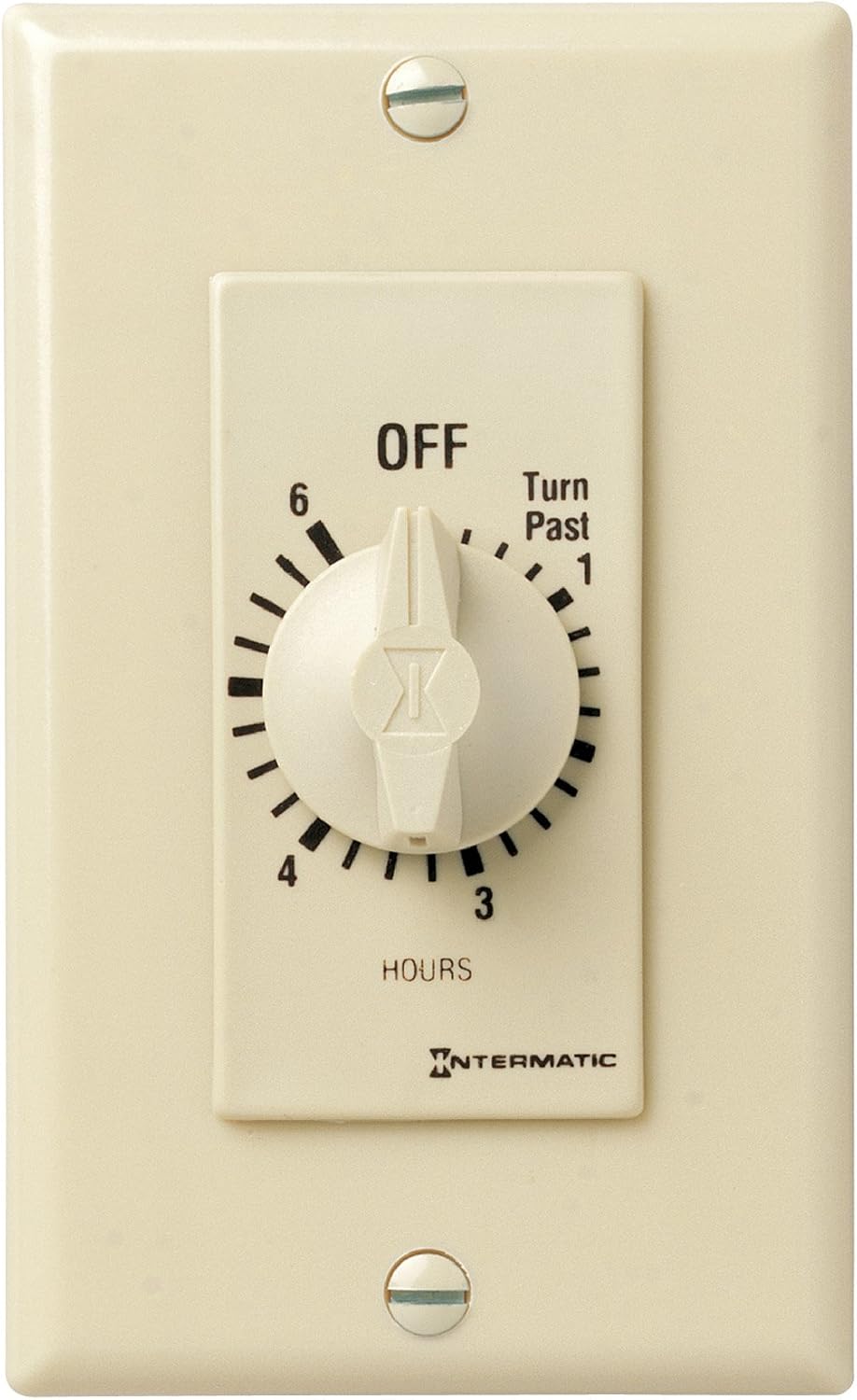 Intermatic FD6H Spring Wound Timer SPST 6-Hour Ivory