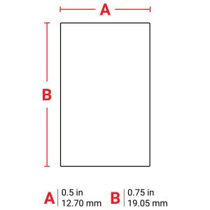 BRADY Brady X-11-498 IDXPERT Repositionable Vinyl Cloth Wire and Cable Label 0.75 in H x 0.5 in W 275 Labels Cartridge