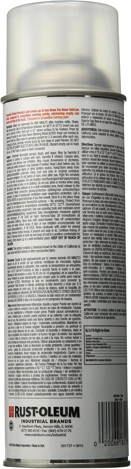 Rust-Oleum 1801838 M1800 Clear Gloss 17 Oz Spray