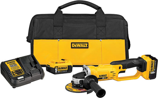 DeWalt DCG412P2 20V MAX Angle Grinder Tool Kit 4-1/2 Inch