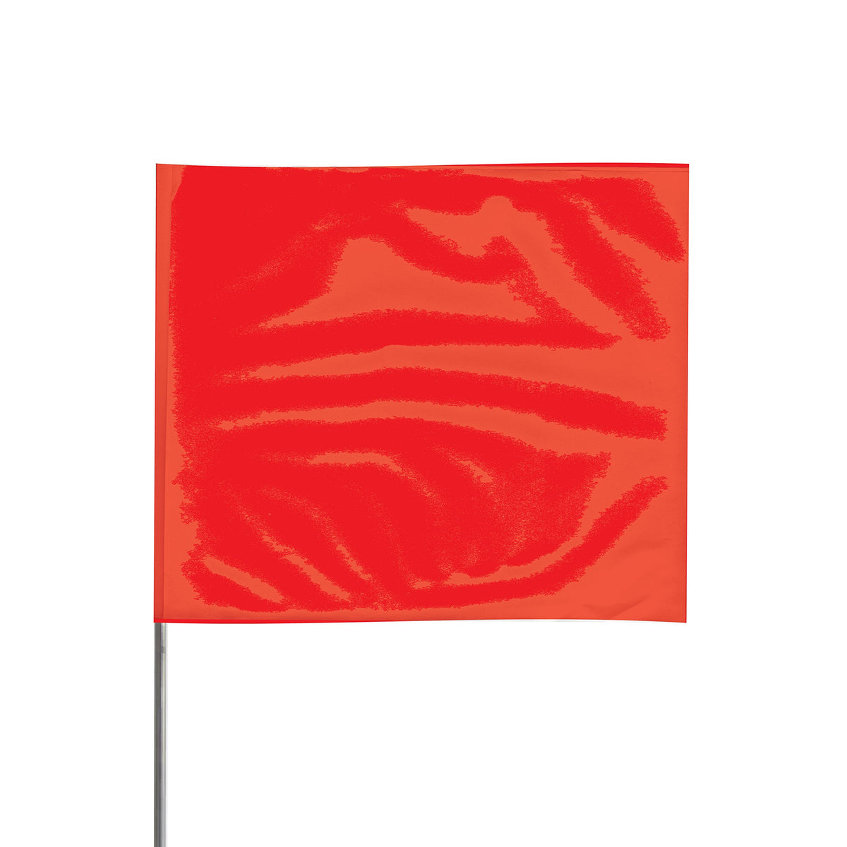 Presco 4536R 4 x 5 x 36 Stake Red PVC Wire Stake Flag 100 Count