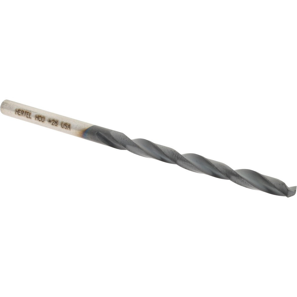 HERTEL Hertel 4140208 Cobalt Jobber Drill Bit No.28 135 Deg