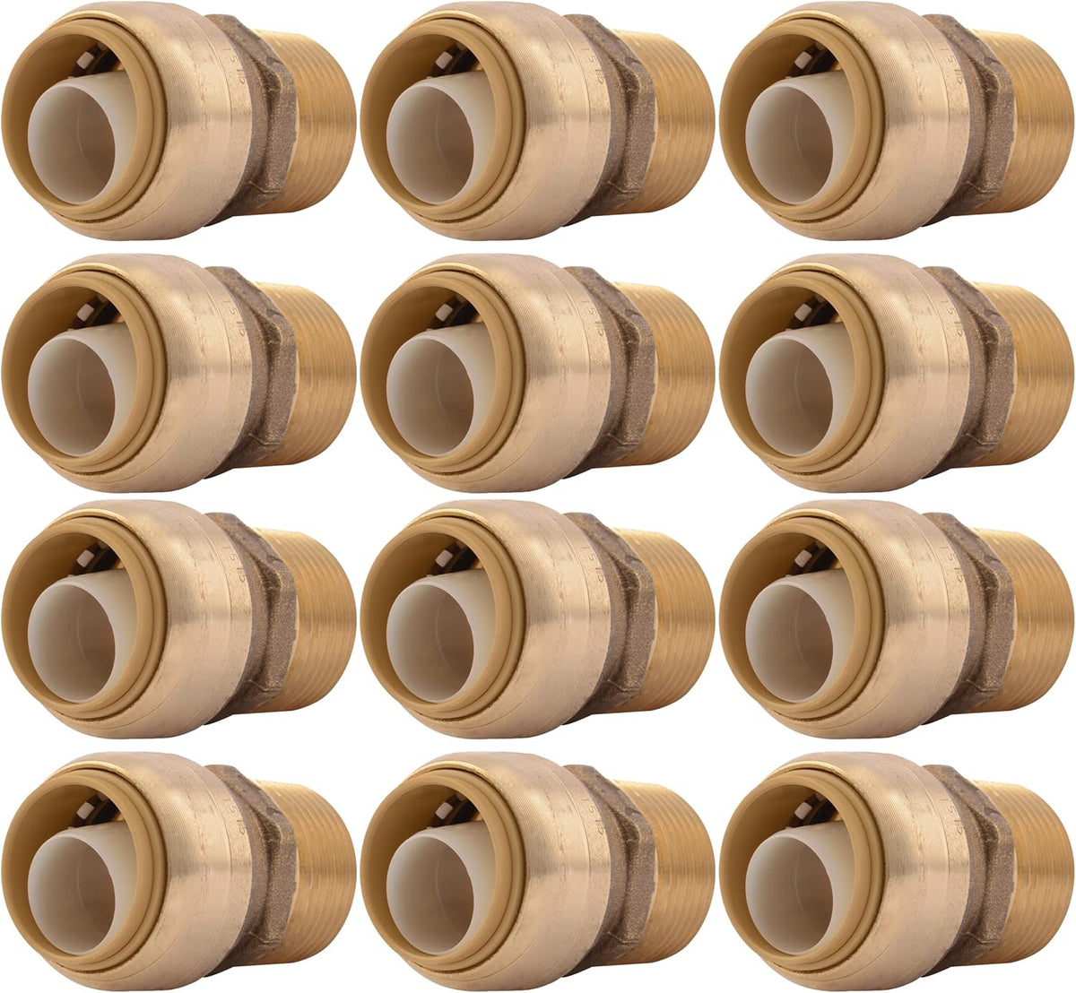 SharkBite U134LF 3/4 Inch MNPT Adapter 12 Pack