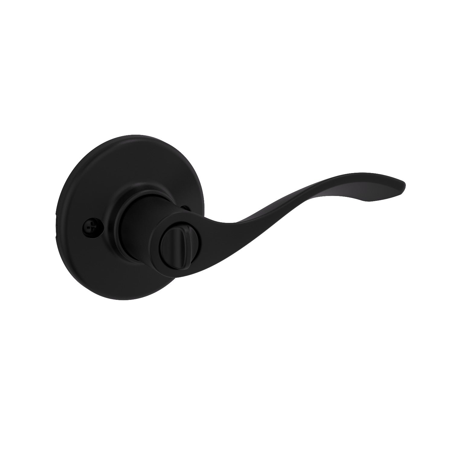 KWIKSET Kwikset 300BL-514 Balboa Lever Privacy Lock Matte Black