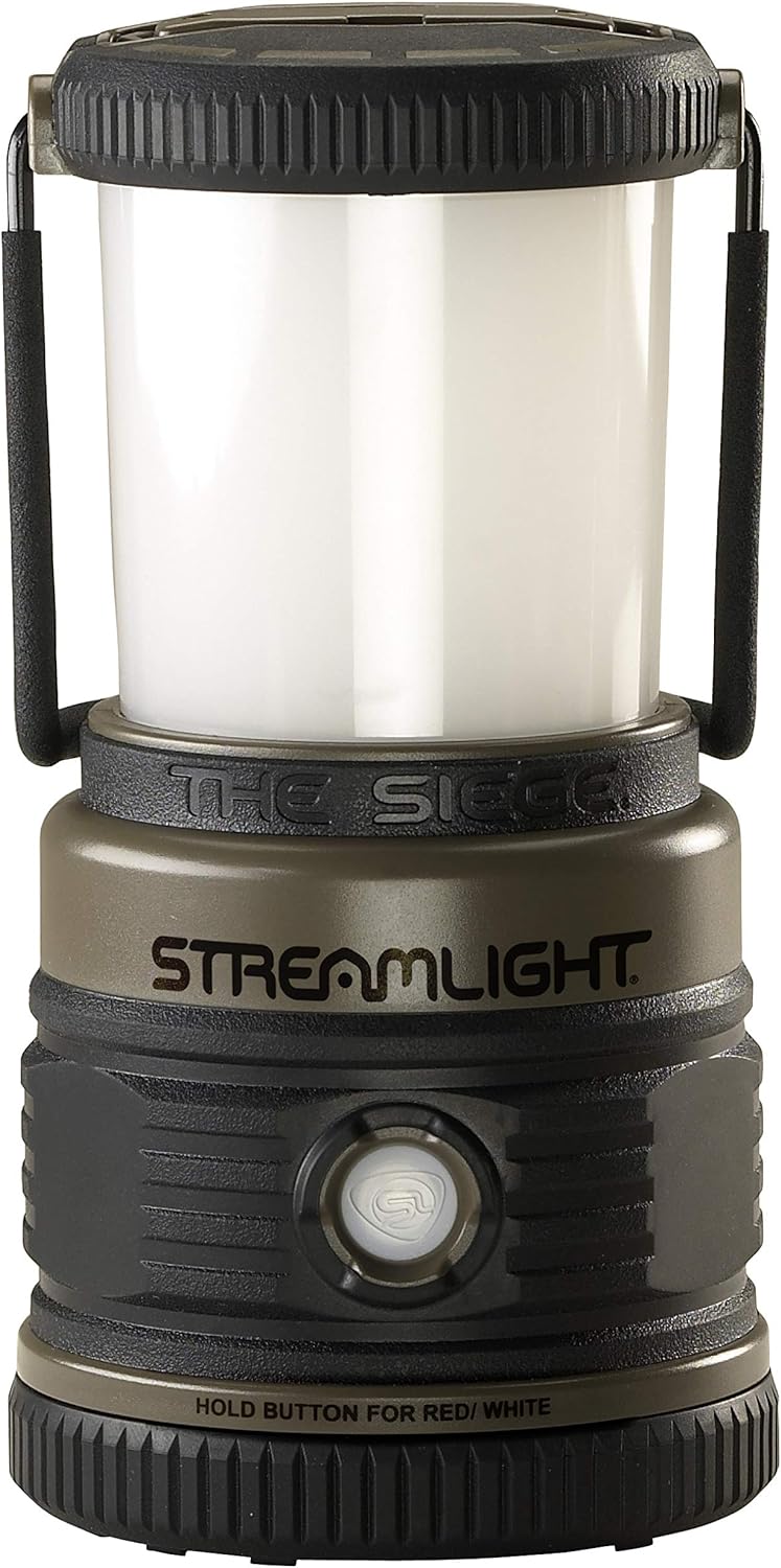 Streamlight 44931 Siege 540-Lumen Compact D Alkaline Outdoor Hand Lantern/Flashlight Combo Coyote