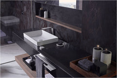 TOTO LT475GR#01 Kiwami Rectangular 20 Vessel Bathroom Sink with CEFIONTECT Cotton White