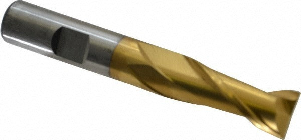 CLEVELAND CONTROLS Cleveland C33774 Square End Mill 17/32 in 2 Flute Hss Tin