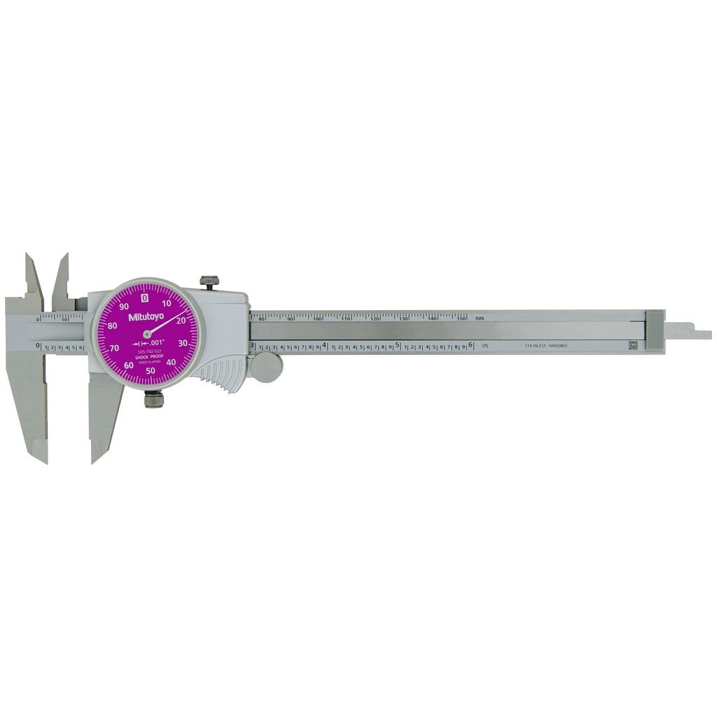 MITUTOYO Mitutoyo 505-742-52JCAL Dial Caliper 6 Inch Nist
