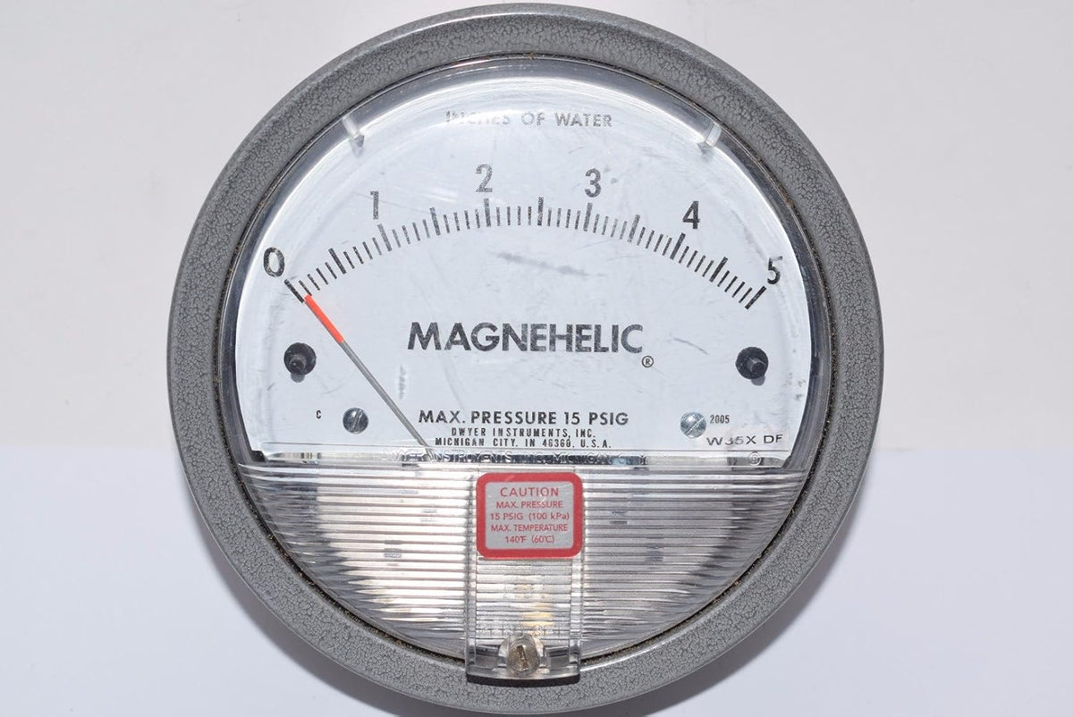 Dwyer 2005 Magnehelic Differential Pressure Gauge 0 to 5 inches WC