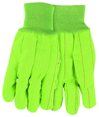 MCR Safety 9018CDG Corded Double Palm High Visibility Gloves Large 1-Pair