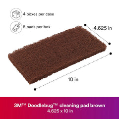 Scrubbing Pad Brown 10x5x0.5 8541 for Cuno 8541