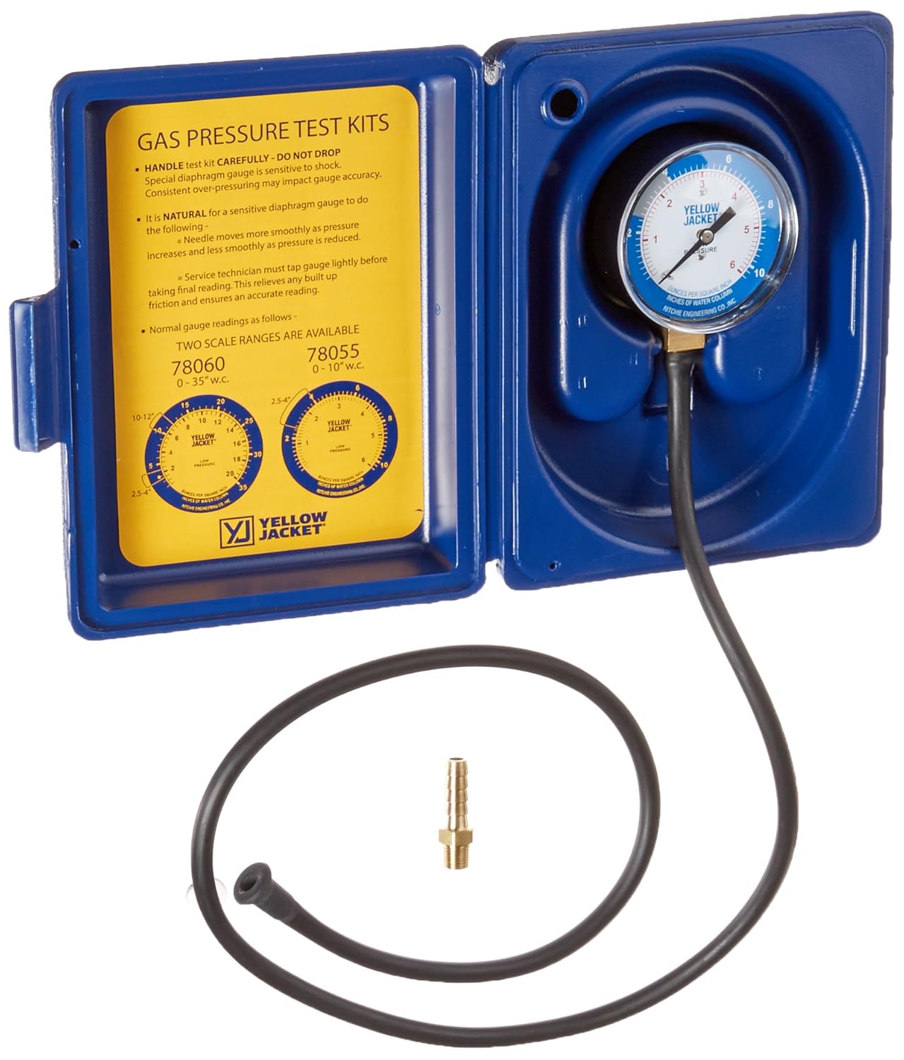 Yellow Jacket 78055 Complete Gas Test Kit +/-1.5% Accuracy