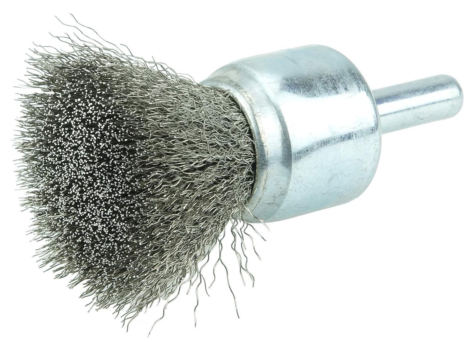 Weiler 10018 Crimped Wire End Brush Stainless Steel .0104 3/4 inch