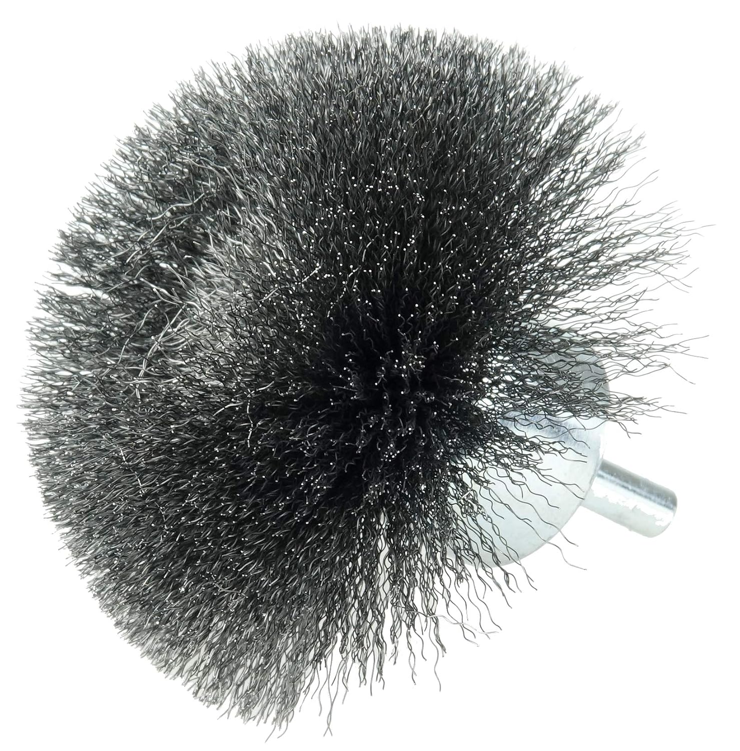 Weiler 10041 3 Circular Flared Crimped Wire End Brush 0.008 Steel Fill Made in the USA