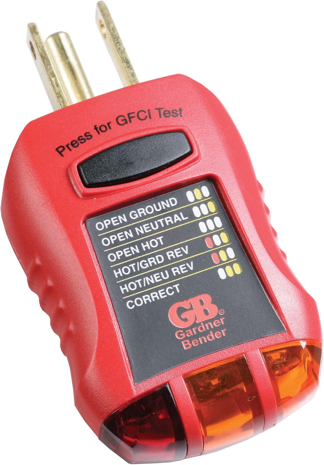 Gardner Bender GFI-3501 Ground Fault Receptacle Tester Circuit Analyzer 110-125V AC