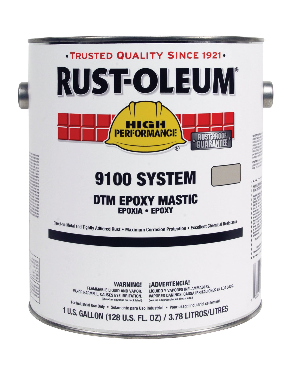 Rust-Oleum 9182402 Epoxy Mastic Coating Silver Gray Low VOC DTM 1 gal