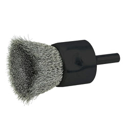 Weiler 10022 Crimped Wire End Brush .0104 Stainless Steel Fill 1 Inch